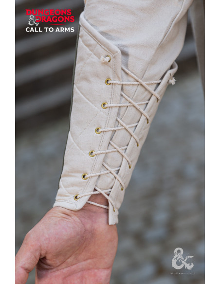 Pulseiras de clérigo medieval, branco...