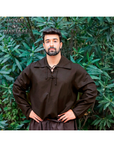 Camisa medieval de algodão modelo...