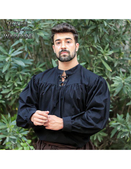 Camisa pirata Gibbs, preta