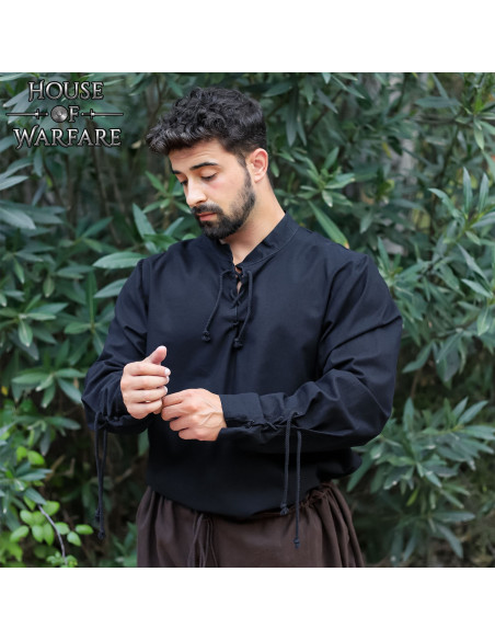 Camisa medieval de algodão modelo...