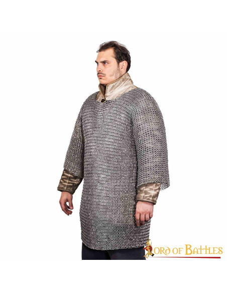 Cota de malha de alumínio meia manga...