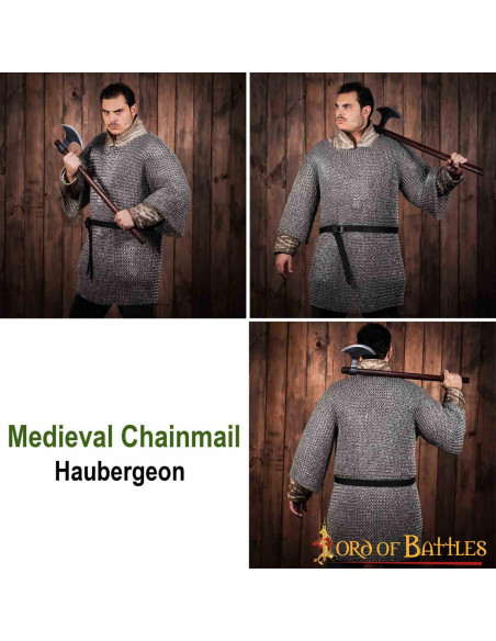 Cota de malha de alumínio meia manga...