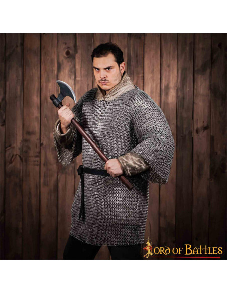 Cota de malha de alumínio meia manga...