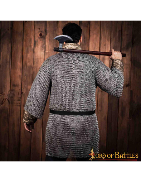 Cota de malha de alumínio meia manga...