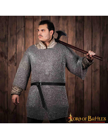 Cota de malha de alumínio meia manga...