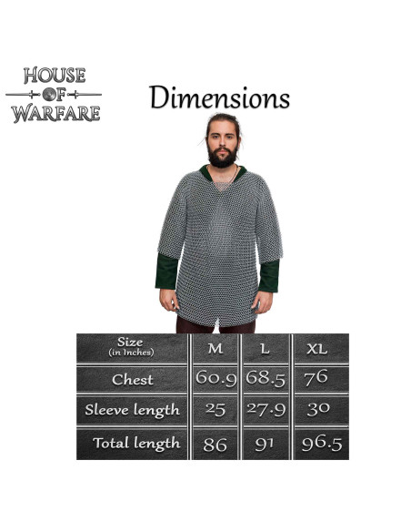 Cota de malha de aço macio modelo...