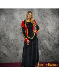 Vestido longo medieval modelo Constance