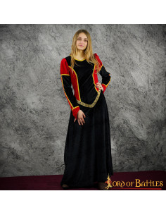 Vestido longo medieval modelo Constance 2