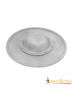 Escudo de aço redondo funcional, para cercas