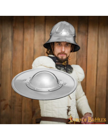 Escudo de aço redondo funcional, para...