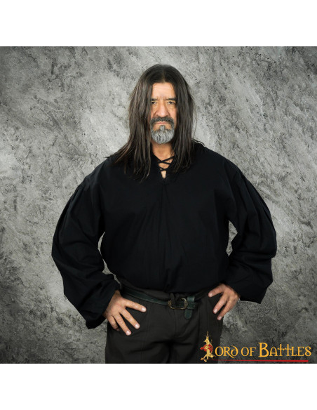 Camisa medieval de algodão modelo...
