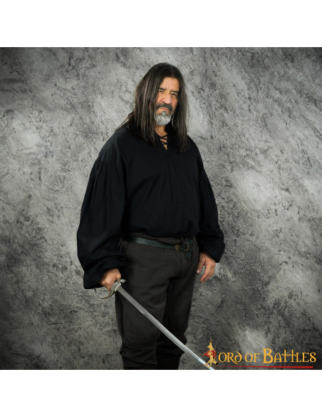 Camisa medieval de algodão modelo...