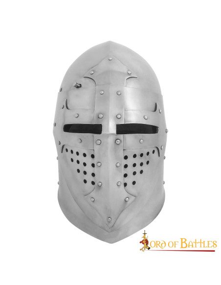 Bacia de cavaleiro do século XIV com...