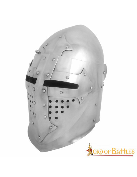 Bacia de cavaleiro do século XIV com...