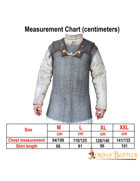 Lorica Hamata feita de malha de aço...