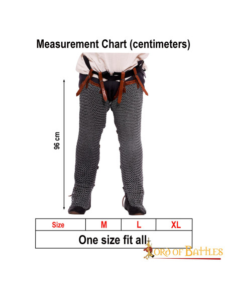 Calças de cota de malha medievais em...
