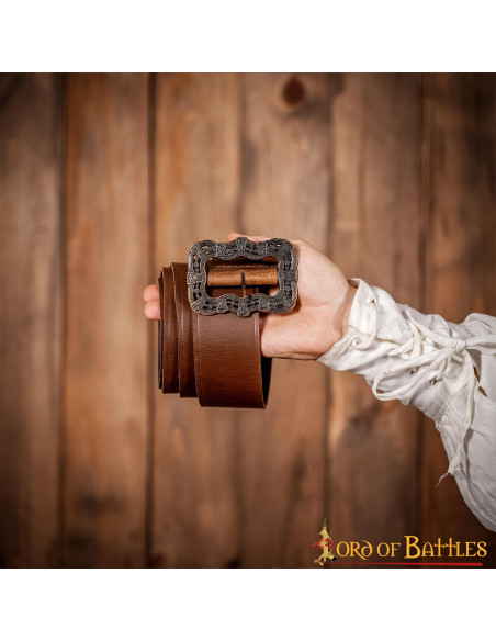 Cinto de couro Capitão Jack Sparrow -...