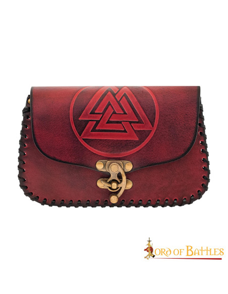 Bolsa de cintura Viking em couro...