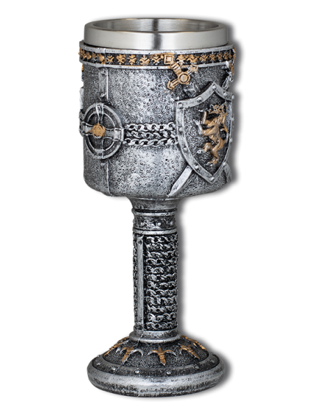 Modelo de escudo de leão em copo de...