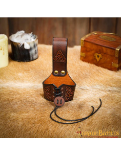 Baldric artesanal para chifres com desenho de nó celta,... 2