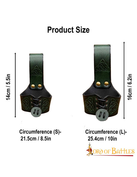 Baldric feito à mão para chifres...