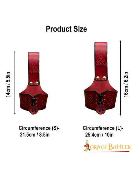 Baldric feito à mão para chifres com...