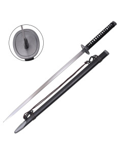 Katana ornamental com bainha preta para pendurar