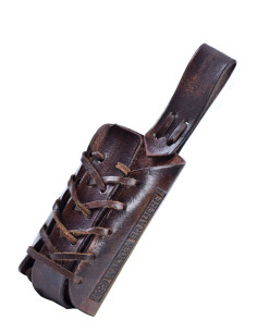 Porta-garrafas de cerveja de 0,33 l. em marrom