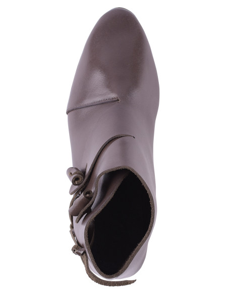 Botins medievais Jorvik, marrom escuro