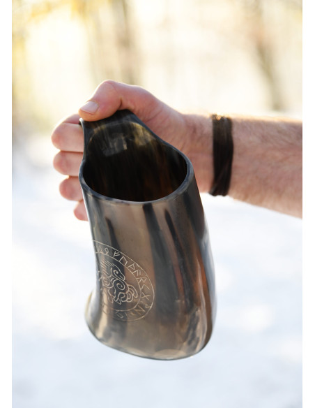 Caneca de cerveja Viking Cavalo de...