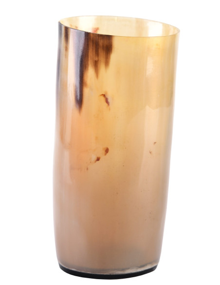 Vidro Viking sem gravuras em chifre...