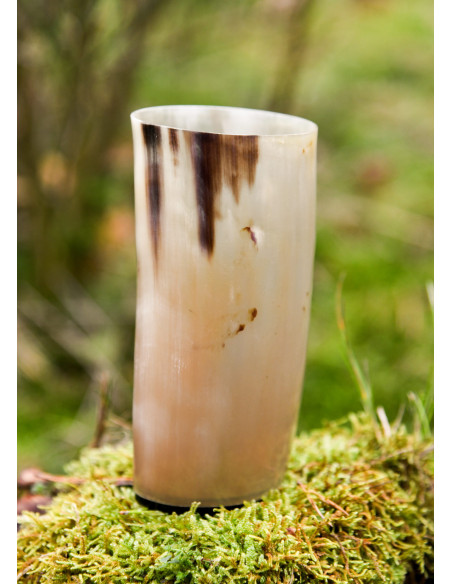 Vidro Viking sem gravuras em chifre...