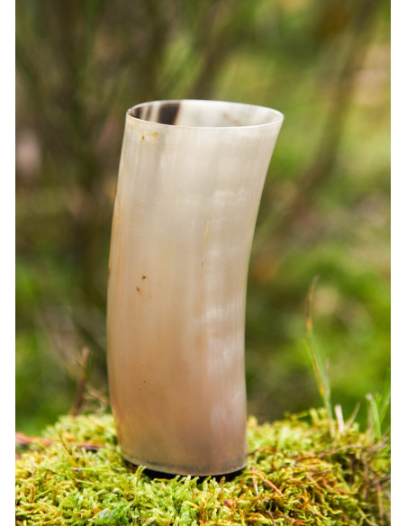 Vidro Viking sem gravuras em chifre...