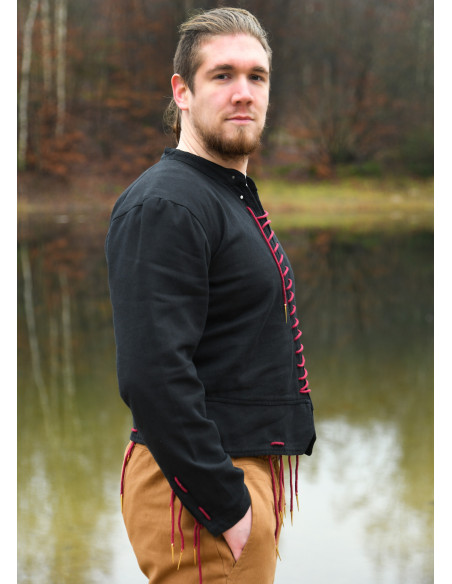Gibão medieval Bernhard preto com...