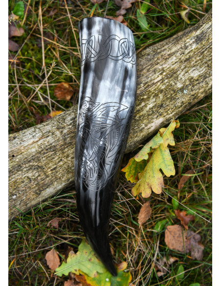 Chifre Viking lobo Fenrir para beber...