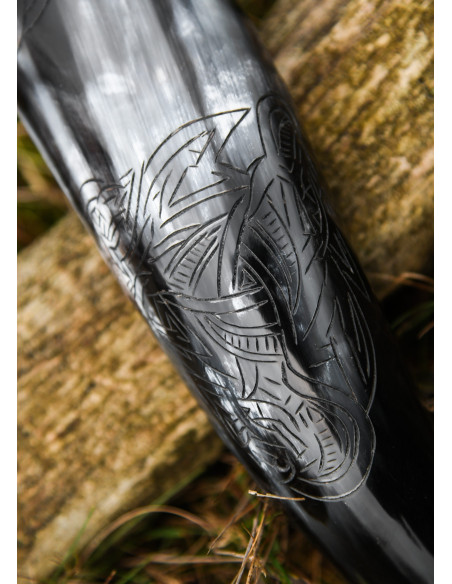 Chifre Viking lobo Fenrir para beber...