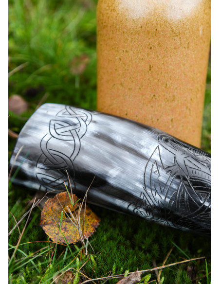Chifre Viking lobo Fenrir para beber...