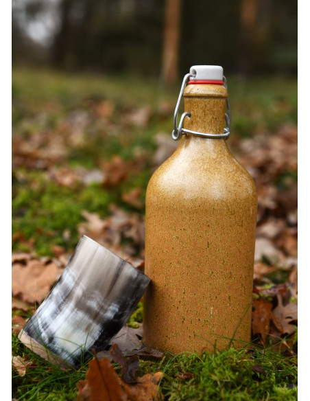 Vidro medieval, copo de chifre...