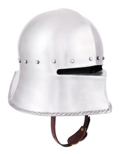 Capacete Sallet alemão medieval funcional, ano 1480