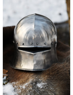 Capacete Sallet alemão medieval funcional, ano 1480 2