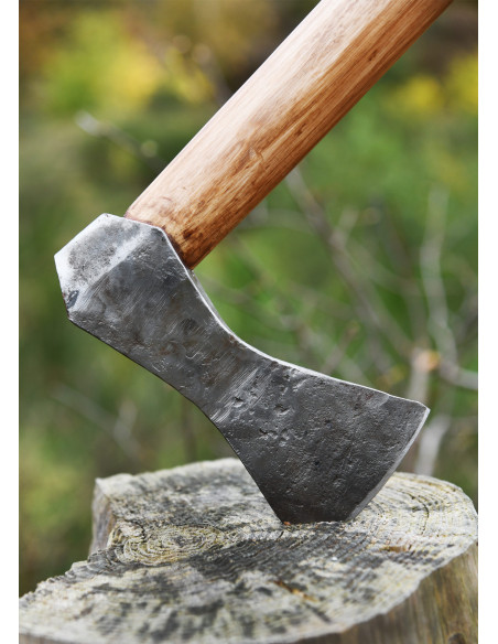 Machado Viking em aço forjado à mão,...