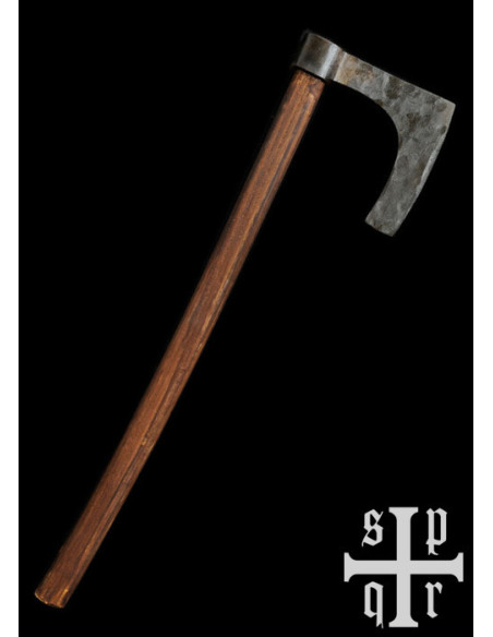 Machado barbudo Viking, forjado à mão...