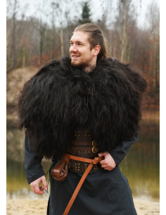 Pele preta de Berserker para guerreiros (130x60 cm.)