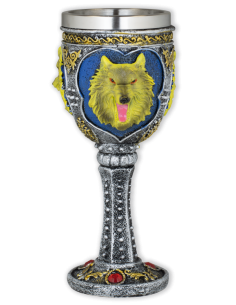 Taça ornamental com figura de lobo (18,5 cm.)