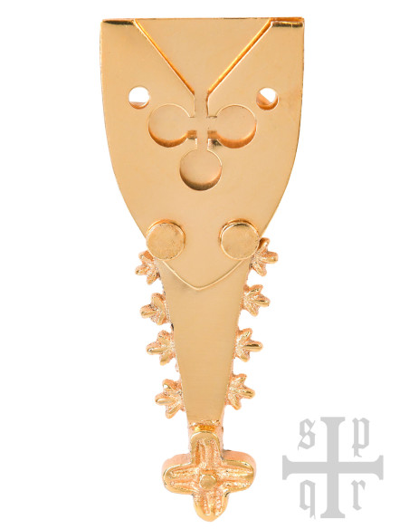 Placa de trevo de latão para cinto...