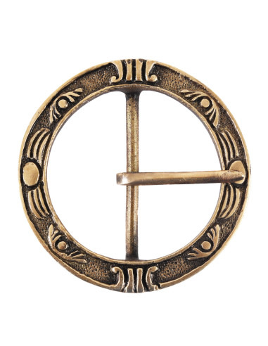 Fivela de cinto medieval redonda (9,5 cm.)