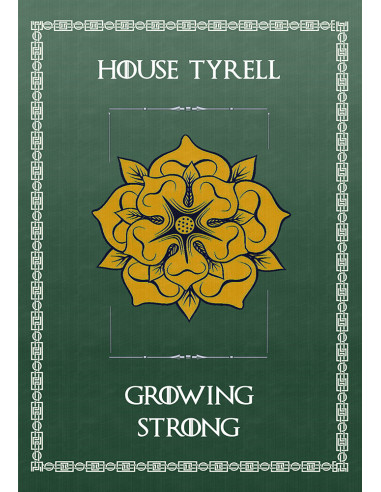 Banner Game of Thrones House Tyrell (70x100 cms.)
 Material-Poliéster