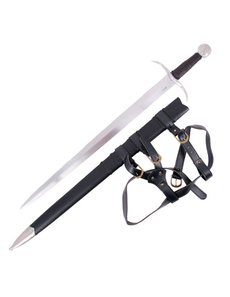 Espada medieval de uma mão com bainha...