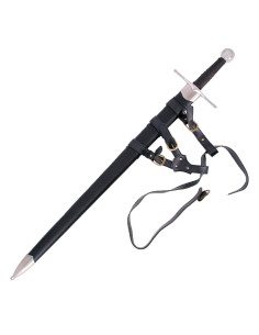 Espada medieval de mão e meia com bainha e cinto (Cat. C) 2