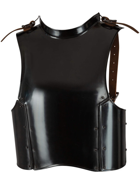 Peitoral medieval em aço enegrecido...